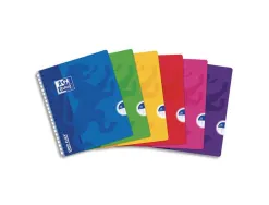 Cahier oxford openflex reliure intégrale couverture polypropylène transparent a5+ 17x22cm 100 pages séyès page de garde