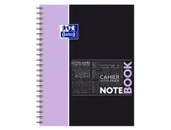 Cahier oxford smart spirale 4 trous a6 100 pages optik paper5x5 coloris pastel assortis lot 20 unites