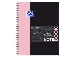 Cahier oxford smart spirale 4 trous a6 100 pages optik paper5x5 coloris pastel assortis lot 20 unites
