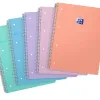 Cahier oxford smart spirale et 4 trous 230x297 160p optik paper q5x5 coloris pastel assortis