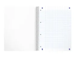 Cahier oxford smart spirale 4 trous 230x297mm 160 pages optik paper seyes coloris pastel assortis lot 20 unites