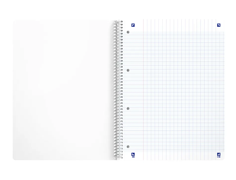 Cahier oxford smart spirale 4 trous 230x297mm 160 pages optik paper seyes coloris pastel assortis lot 20 unites