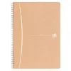 Cahier oxford touareg recycle couverture carte souple reliure integrale a5 148x210mm 180p 90g 5x5mm sable