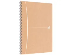 Cahier oxford touareg recycle couverture carte souple reliure integrale a5 148x210mm 180p 90g 5x5mm sable