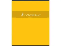 Cahier piqu conquerant couverture vernie carte 17x22cm 140 pages piqure 70g s y s
