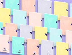 Cahier piqu mimesys a4 couleurs pastel 24x32cm grands carreaux 96 pages