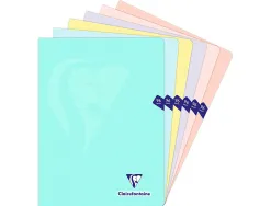 Cahier piqu mimesys a4 couleurs pastel 24x32cm grands carreaux 96 pages