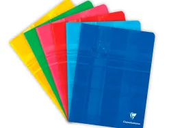 Cahier piqué clairefontaine papier vélin velouté couverture pelliculée a5+ 17x22cm 48 pages 90g séyès