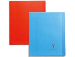 Cahier piqué clairefontaine koverbook couverture protectrice pp transparent 2 rabats a4+ 24x32cm 96 pages 90g séyès