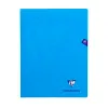 Cahier piqué clairefontaine mimesys couverture polypropylène a4+ 24x32cm 48 pages 90g réglure séyès coloris assortis
