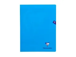 Cahier piqué clairefontaine mimesys couverture polypropylène a4+ 24x32cm 48 pages 90g réglure séyès coloris assortis