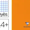 Cahier piqué clairefontaine mimesys couverture polypropylène a4+ 24x32cm 96 pages 90g réglure séyès coloris orange
