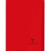 Cahier piqué clairefontaine koverbook couverture protège-cahier 2 rabats a4 21x29,7cm 96 pages 90g 7 coloris assortis