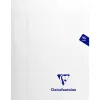 Cahier piqué clairefontaine mimesys couverture polypropylène a5+ 17x22cm 96 pages 90g réglure séyès incolore