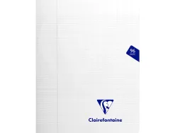 Cahier piqué clairefontaine mimesys couverture polypropylène a5+ 17x22cm 96 pages 90g réglure séyès incolore