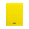 Cahier piqué clairefontaine couverture polypropylène transparente a4+ 24x32cm 96 pages 90g séyès coloris jaune