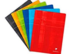 Cahier piqué clairefontaine a4+ 24x32cm 48 pages 90g réglure séyès coloris assortis