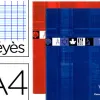 Cahier piqué clairefontaine travaux pratiques papier vélin velouté a4 21x29,7cm 80 pages 40 séyès/40 unies 90g