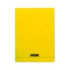 Cahier piqué clairefontaine couverture polypropylène transparente a4 21x29,7cm 96 pages 90g séyès coloris jaune