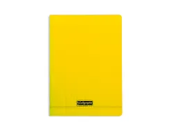 Cahier piqué clairefontaine couverture polypropylène transparente a4 21x29,7cm 96 pages 90g séyès coloris jaune