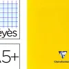 Cahier piqué clairefontaine mimesys couverture polypropylène a5+ 17x22cm 96 pages 90g réglure séyès coloris jaune