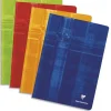 Cahier piqué clairefontaine couverture pelliculée papier vélin velouté a5+ 17x22cm 96 pages 90g 5x5mm