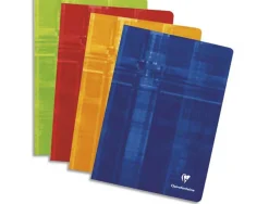 Cahier piqué clairefontaine couverture pelliculée papier vélin velouté a5+ 17x22cm 96 pages 90g 5x5mm