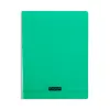 Cahier piqué clairefontaine couverture polypropylène transparente a4+ 24x32cm 96 pages 90g séyès coloris vert