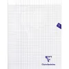 Cahier piqué clairefontaine mimesys couverture polypropylène a4+ 24x32cm 96 pages 90g réglure séyès incolore