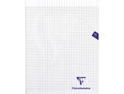 Cahier piqué clairefontaine mimesys couverture polypropylène a4+ 24x32cm 96 pages 90g réglure séyès incolore