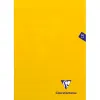 Cahier piqué clairefontaine mimesys couverture polypropylène a4 21x29,7cm 96 pages 90g réglure séyès coloris jaune