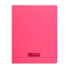 Cahier piqué clairefontaine couverture polypropylène transparente a5+ 17x22cm 96 pages 90g séyès coloris rouge