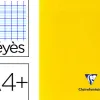 Cahier piqué clairefontaine mimesys couverture polypropylène a4+ 24x32cm 96 pages 90g réglure séyès coloris jaune