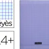 Cahier piqué clairefontaine couverture polypropylène transparente a4+ 24x32cm 96 pages 90g séyès coloris violet