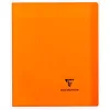 Cahier piqué clairefontaine koverbook couverture protectrice pp transparent 2 rabats a5+ 17x22cm 96 pages 90g séyès
