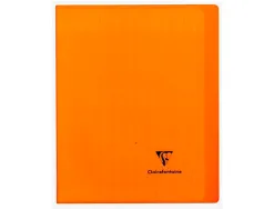 Cahier piqué clairefontaine koverbook couverture protectrice pp transparent 2 rabats a5+ 17x22cm 96 pages 90g séyès