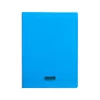 Cahier piqué clairefontaine couverture polypropylène transparente a4+ 24x32cm 96 pages 90g séyès coloris bleu