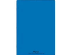 Cahier piqué conquérant classique couverture polypropylène rigide transparente a4 21x29,7cm 96 pages 90g séyès bleu