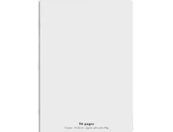Cahier piqué conquérant classique couverture polypropylène rigide transparente 17x22cm 96 pages 90g séyès coloris gris