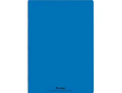 Cahier piqué conquérant classique couverture polypropylène rigide transparente a4+ 24x32cm 96 pages 90g séyès bleu