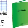 Cahier piqué conquérant classique couverture polypropylène rigide transparente a5+ 17x22cm 32 pages 90g séyès vert