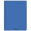 Cahier piqué conquérant classique couverture polypropylène rigide transparente a5+ 17x22cm 48 pages 90g séyès bleu