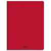 Cahier piqué conquérant classique couverture polypropylène rigide transparente a5+ 17x22cm 48 pages 90g séyès rouge