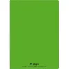 Cahier piqué conquérant classique couverture polypropylène rigide transparente a5+ 17x22cm 96 pages 90g séyès vert