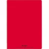 Cahier piqué conquérant classique couverture polypropylène rigide transparente a5+ 17x22cm 96 pages 90g séyès rouge