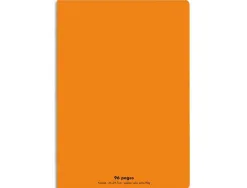 Cahier piqué conquérant classique couverture polypropylène rigide transparente a4 21x29,7cm 96 pages 90g séyès orange