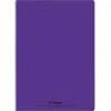 Cahier piqué conquérant classique couverture polypropylène rigide transparente a5+ 17x22cm 96 pages 90g séyès violet