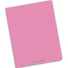 Cahier piqué conquérant classique couverture polypropylène rigide transparente 17x22cm 96 pages 90g séyès coloris rose