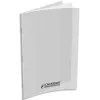 Cahier piqué conquérant classique couverture polypropylène rigide transparente a4+ 24x32cm 96 pages 90g uni incolore