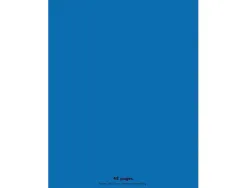 Cahier piqué conquérant classique couverture polypropylène rigide transparente a4+ 24x32cm 48 pages 90g séyès bleu